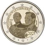 Luxemburg 2 Euro 2021 Groothertog Jean Foto Variant