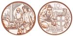 Oostenrijk 10 Euro 2021 Broederlijkheid Koper