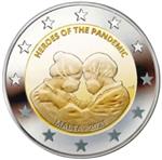 Malta 2 Euro 2021 'Helden van de Pandemie' UNC