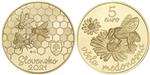 Slowakije 5 Euro 2021 Honingbij