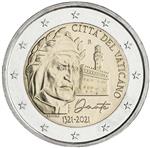 Vaticaan 2 Euro 2021 Dante UNC
