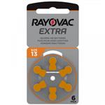 10x Rayovac Extra 13 hoortoestelbatterijen