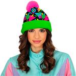 Neon 80S Muts Groen Roze