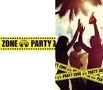 Gele Afzetlint Party Zone 6m