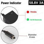58.8V 3A Elektrische Fiets Lader Voor 14S 52V Lithium Batterij E-Bike Charger Hoge Kwaliteit Sterke 
