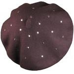 French Baret Falling Stars Purple.