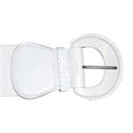 Elastic Belt in White.