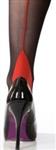 Scarlet Tights Black with red seam.