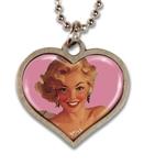 Retro a Gogo, Blonde Pinup Lucky Charm Ketting.
