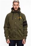 King Kerosin, Sweat Jacket In Olive Green Speedway Kings