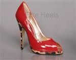 Bernie Dexter, Peep Toes Red Leopard.
