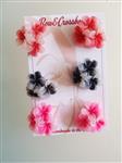 Bow and Crossbones, Flower Earrings.