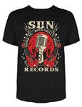 Steady, Sun Electric Mic Mens Tee Black in Small.