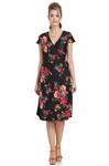 Voodoo Vixen, Sophia Floral Wrap Dress in Small.