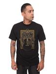 Steady, Sun Crescent Mens Tee Black in Small.