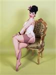 What Katie Did, Seamed Stockings Latte Glamour.