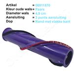 Turbowals turboborstel 3 punts aansluiting voor dop met vlakke kant geschikt voor Dyson 06911870