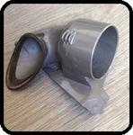Dyson DC08 DC08T slanghouder grijs gebruikt