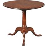 Antieke bijzettafels / Wijntafels / Georgian tilttoptable ca. 1800 in mahonie, doorleefde kleur (No.
