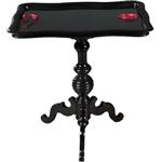 Antieke bijzettafel / Wijntafel / Bijzettafel Willem III ca. 1875  Zwart gepolitoerd (No. 782323)