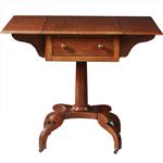 Antieke bijzettafels / Engelse Victoriaanse pembroke table in mahonie (No.871130)