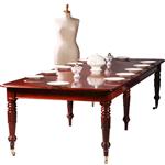 Oberispelijk mooie Victoriaanse pull out table gespiegeld mahonie ca 1870 met 4 inlegbladen (No.9717