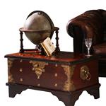 Kleine koloniale Compagniekist of documentenkist met alarmbel in het slot ca 1700 (No.211720)