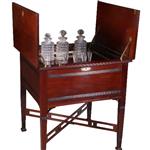Antieke bijzettafels / wijntafels / dranktafel met 