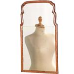 Antieke spiegel / Soesterspiegel simpel en elegant noten ca. 1790 (No.440421) Hoogte 0,68 m