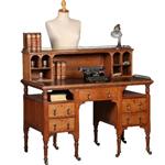 Antieke bureaus / Art & Crafts bureau ca. 1890 met opzet deel en open vakken (No.782770)