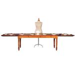 Kersenhouten eetkamertafel met  uittrekbladen tot 14 personen ca 1880 (No.953120)