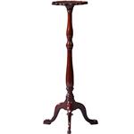 Hollandse lampetafel gueridon ca 1880 met geschulpt blad in mahonie  (No.222125)