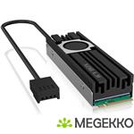 ICY BOX M2HSF-703 hardwarekoeling SSD (solid-state drive) Koelplaat 2 cm 1 stuk(s) Zwart, Grijs