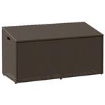 vidaXL Tuinbox 110x50x58 cm poly rattan bruin