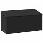 vidaXL Tuinbox 110x50x58 cm poly rattan zwart