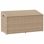 vidaXL Tuinbox 110x50x58 cm poly rattan beige