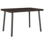 vidaXL Tuin salontafel rechthoekig 60x40x37 cm poly rattan bruin