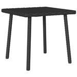 vidaXL Tuin salontafel rechthoekig 40x40x37 cm poly rattan zwart