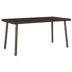 vidaXL Tuin salontafel rechthoekig 80x40x37 cm poly rattan bruin