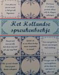 Het Hollandse spreukenboekje