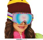 Neon 80S Skibril Blauw Paars