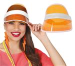 Neon 80S Zonneklep Oranje 25cm