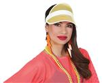 Neon 80S Zonneklep Geel 25cm