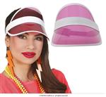 Neon 80S Zonneklep Roze 25cm