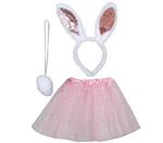 Konijn Accessoireset Roze 3 delig