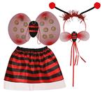Lieveheersbeestje Accessoireset Zwart Rood Meisje
