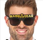 Happy New Year Bril Zwart Goud
