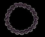 Amethist armband 10 mm ( Donker Paars )