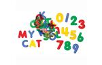 Transparante letters - hoofdletters + getallen (26 + 10)