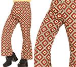 Disco 70S Broek Gekleurd Dames